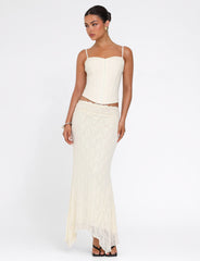 ANTONELLA TOP - WHITE : BONE : CREAM