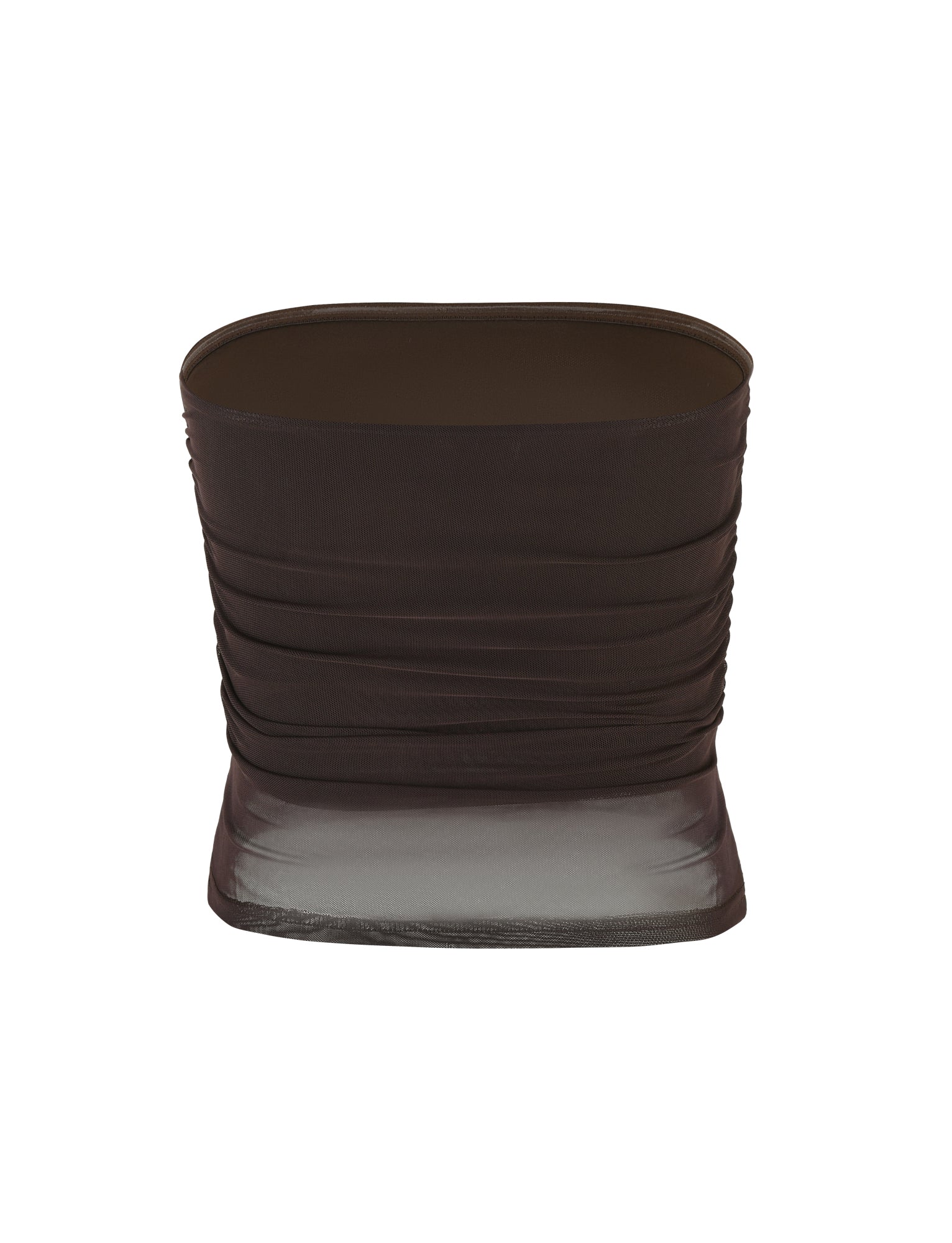 HARRIETT TUBE TOP - BROWN : CHOCOLATE