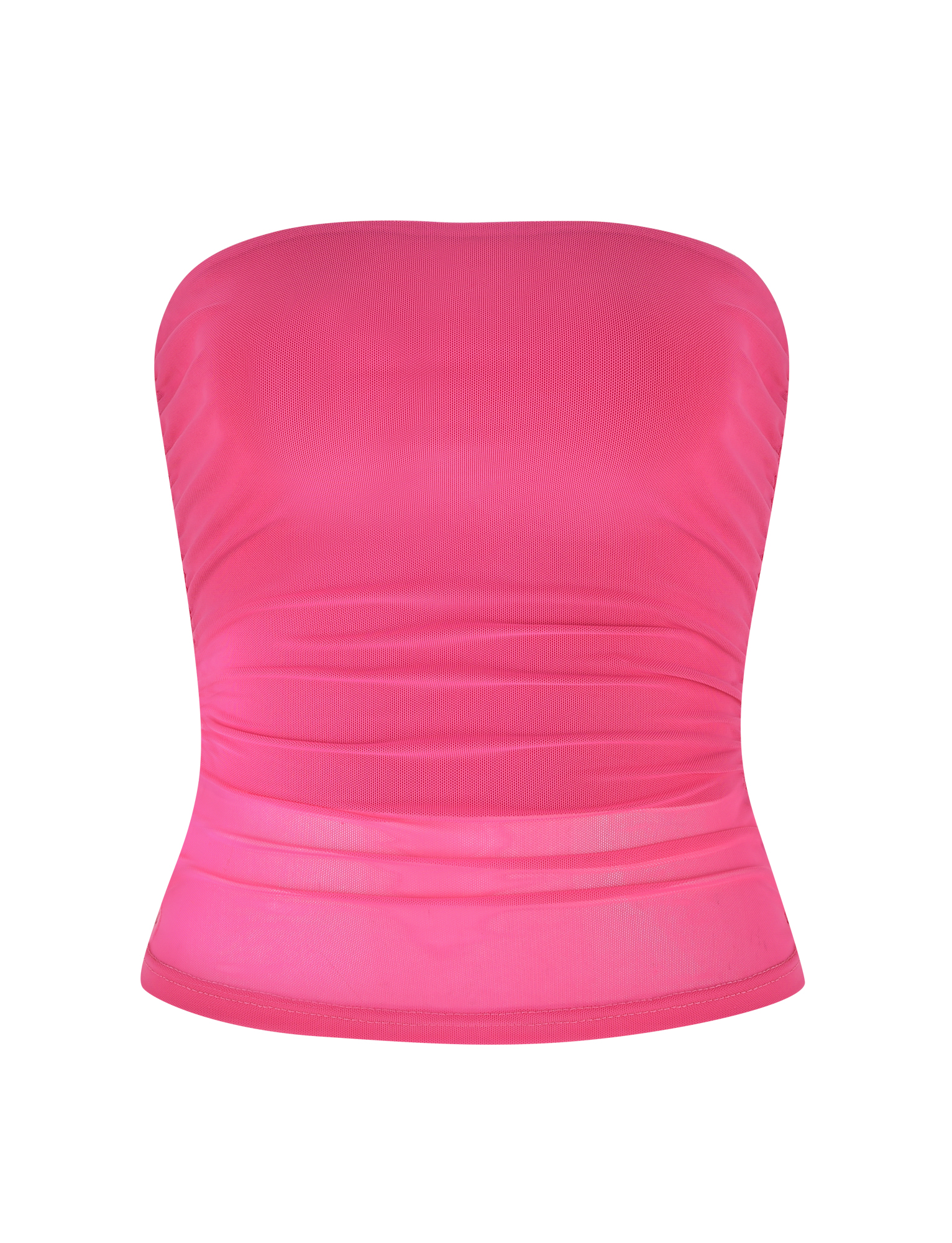 HARRIETT TUBE TOP - PINK : PINK