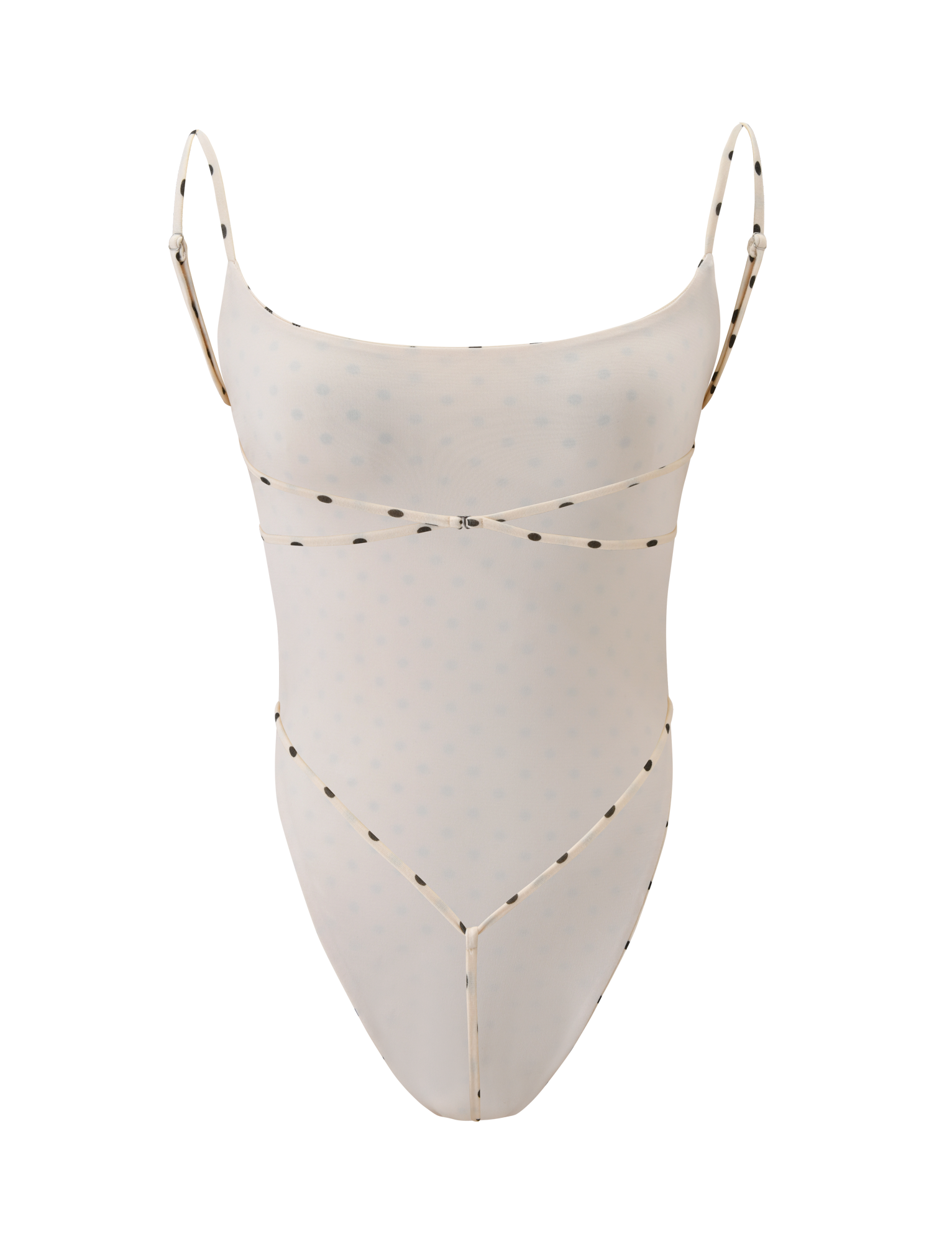 MINERVA BODYSUIT - CREAM DOT