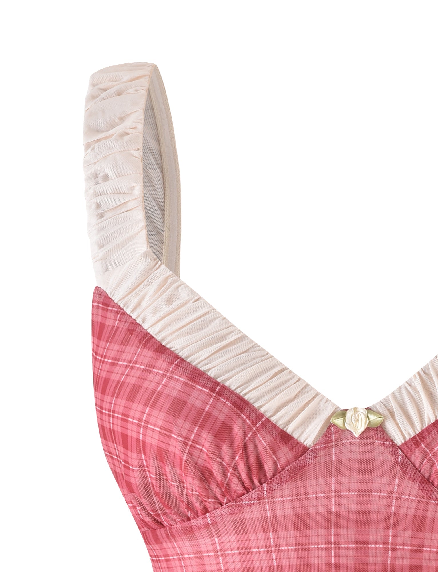 AMARAN TOP - RED : RED CHECK