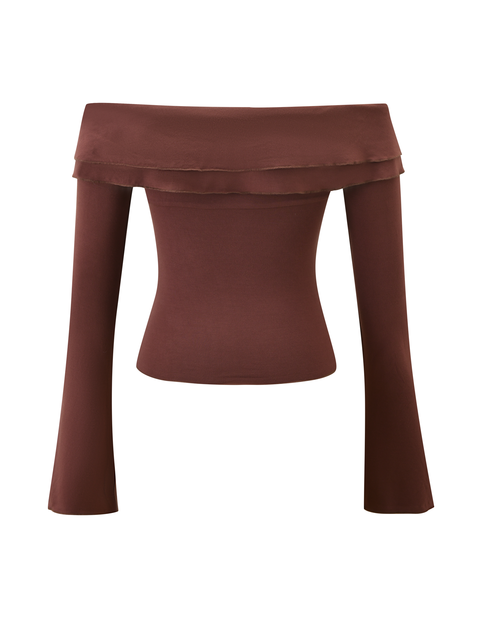 DENALI LONG SLEEVE TOP - CHOCOLATE