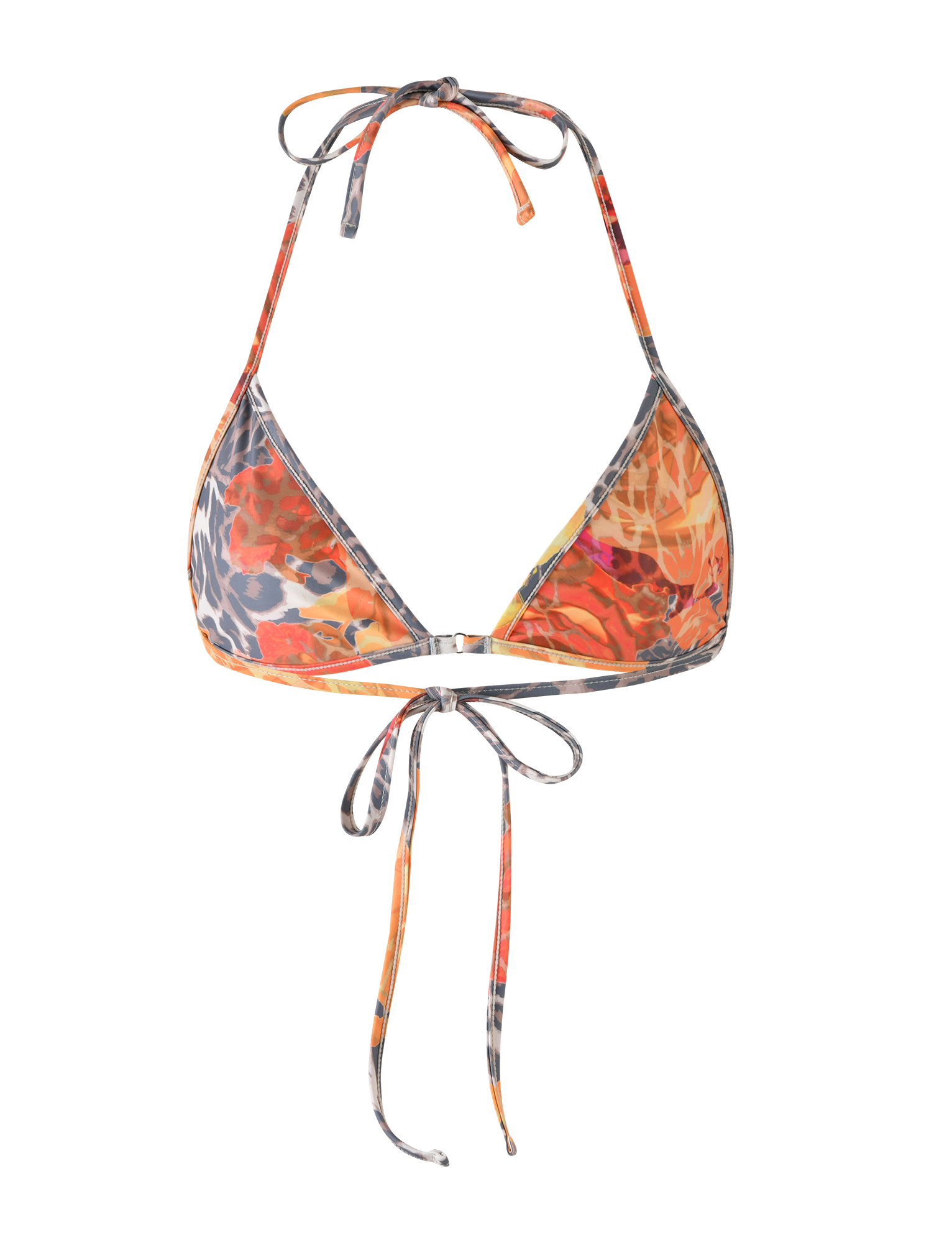 DIANA BIKINI TOP - MULTI : LEOPARD : ORANGE LEOPARD