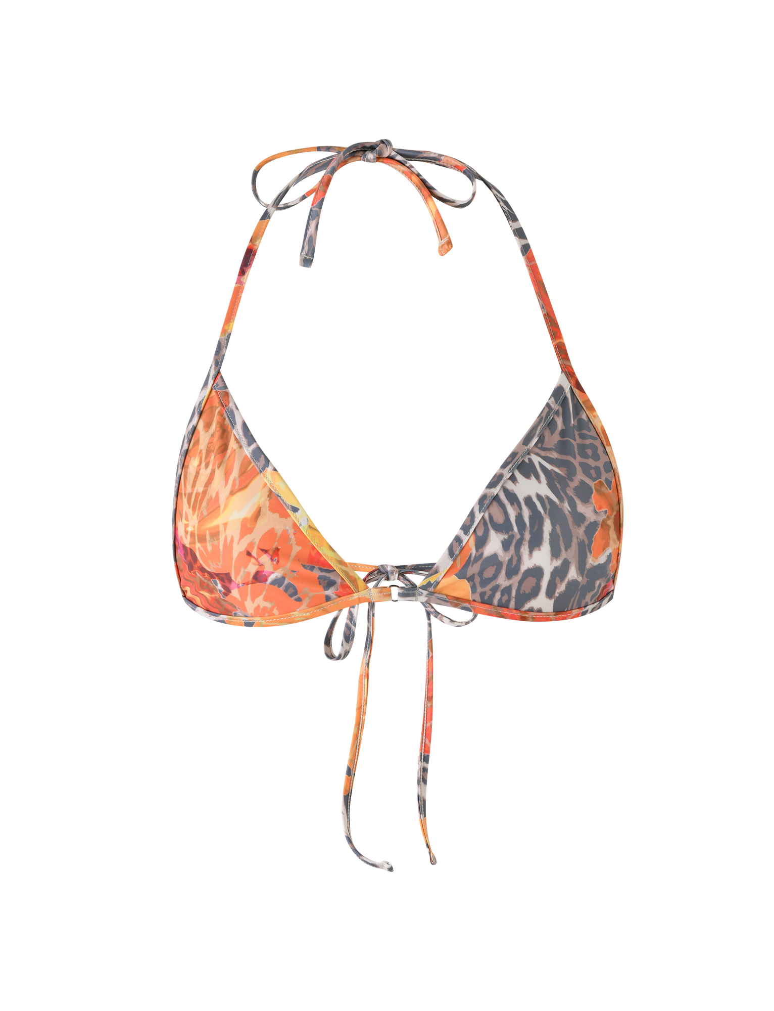 DIANA BIKINI TOP - MULTI : LEOPARD : ORANGE LEOPARD