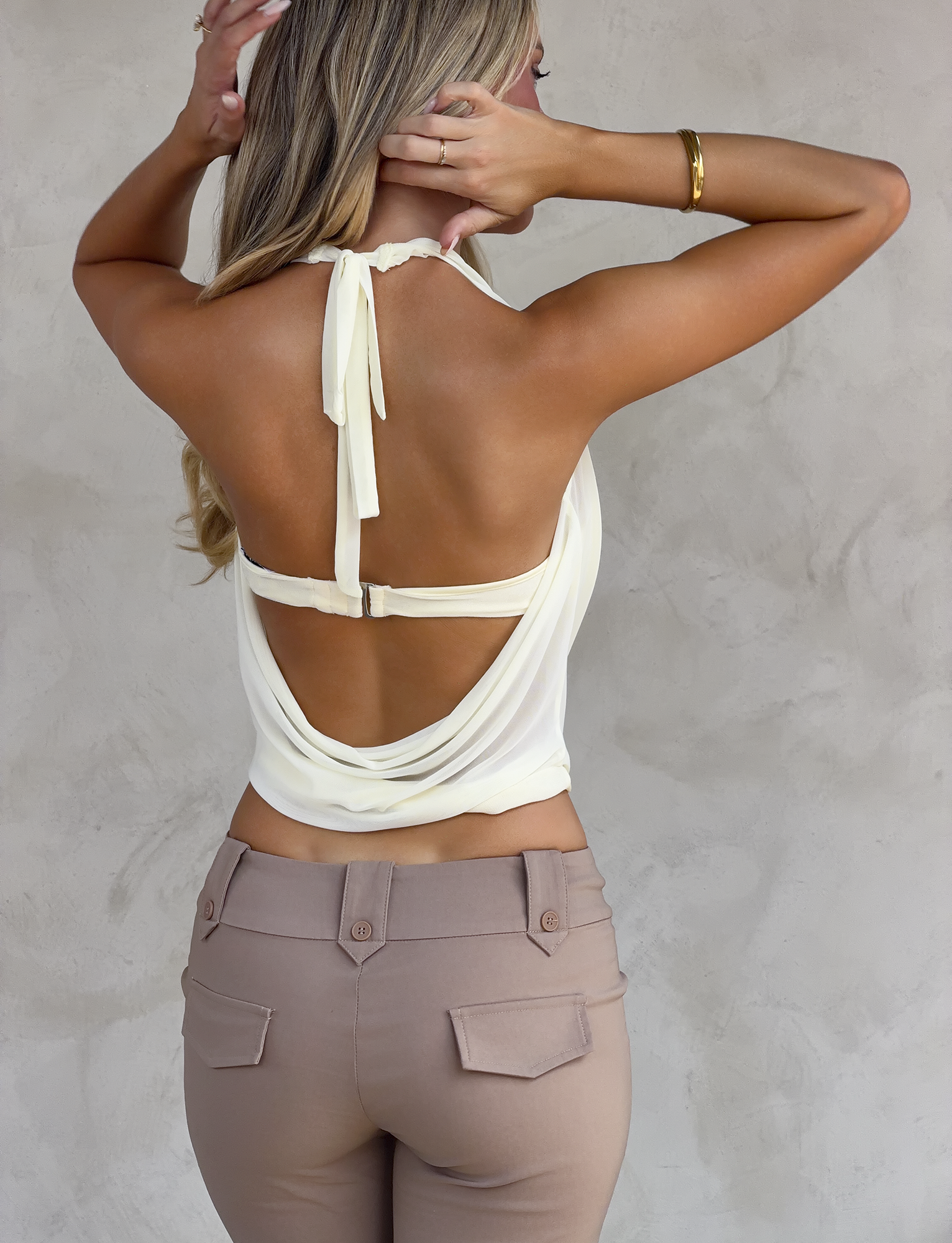 MAKENA TWO-PIECE TOP - IVORY