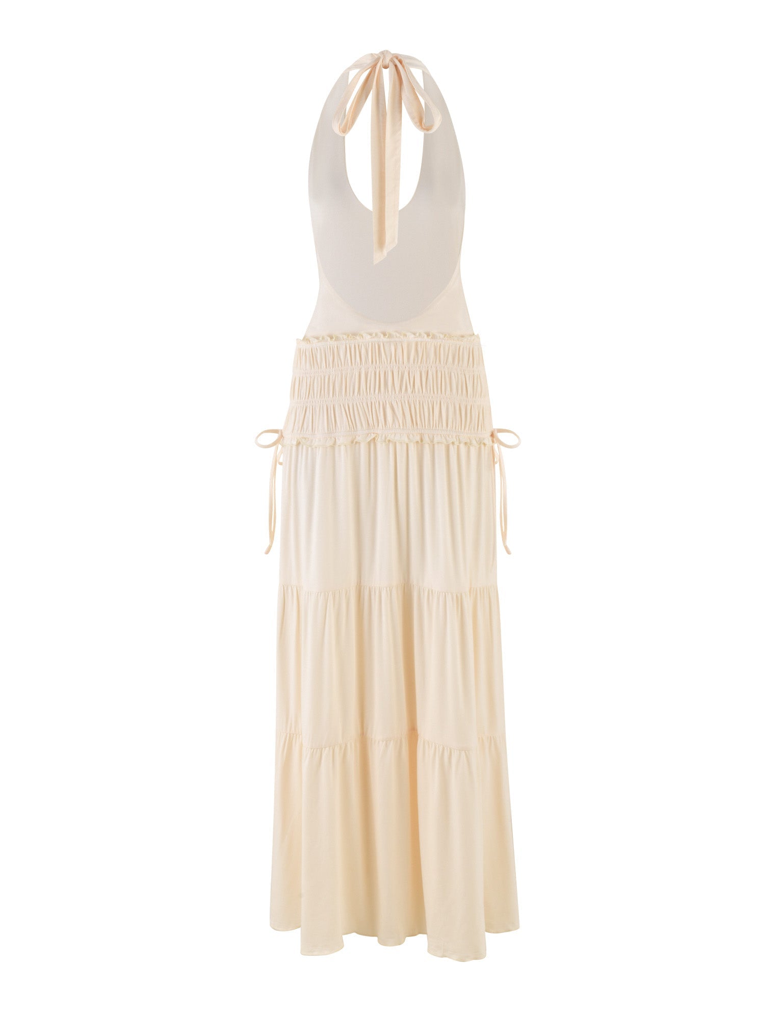 DENALI HALTER DRESS - NEUTRAL : BONE