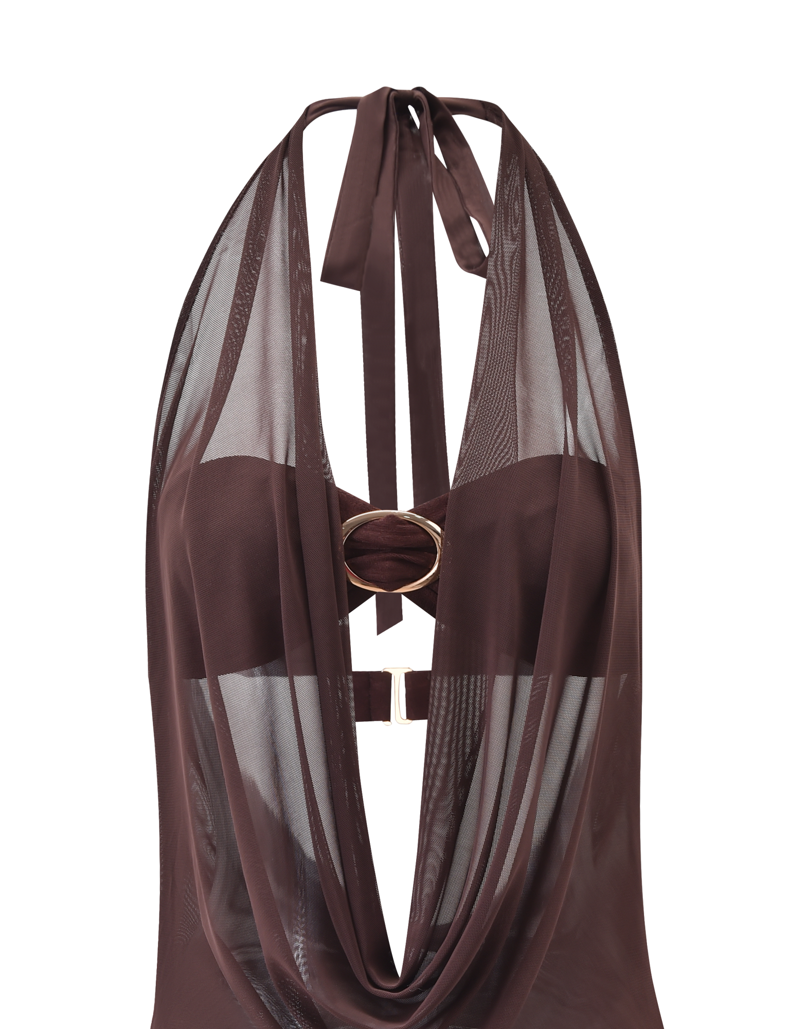 MAKENA TWO-PIECE DRESS - CHOCOLATE