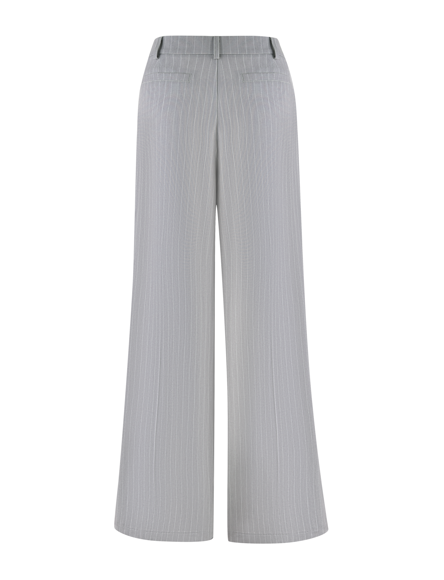 AMBERLY SUIT PANT - GREY : PINSTRIPE : GREY PINSTRIPE