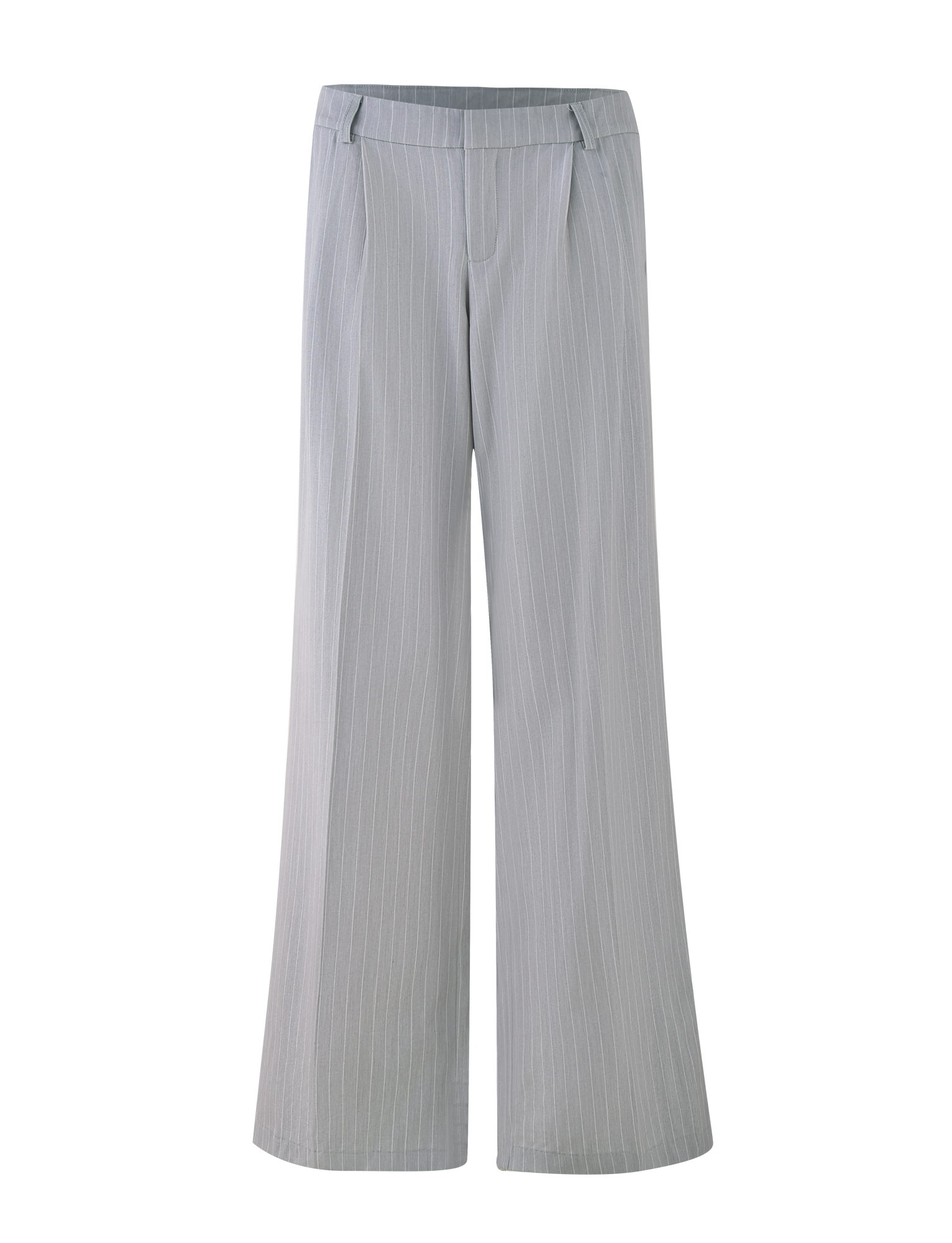 AMBERLY SUIT PANT - GREY : PINSTRIPE : GREY PINSTRIPE