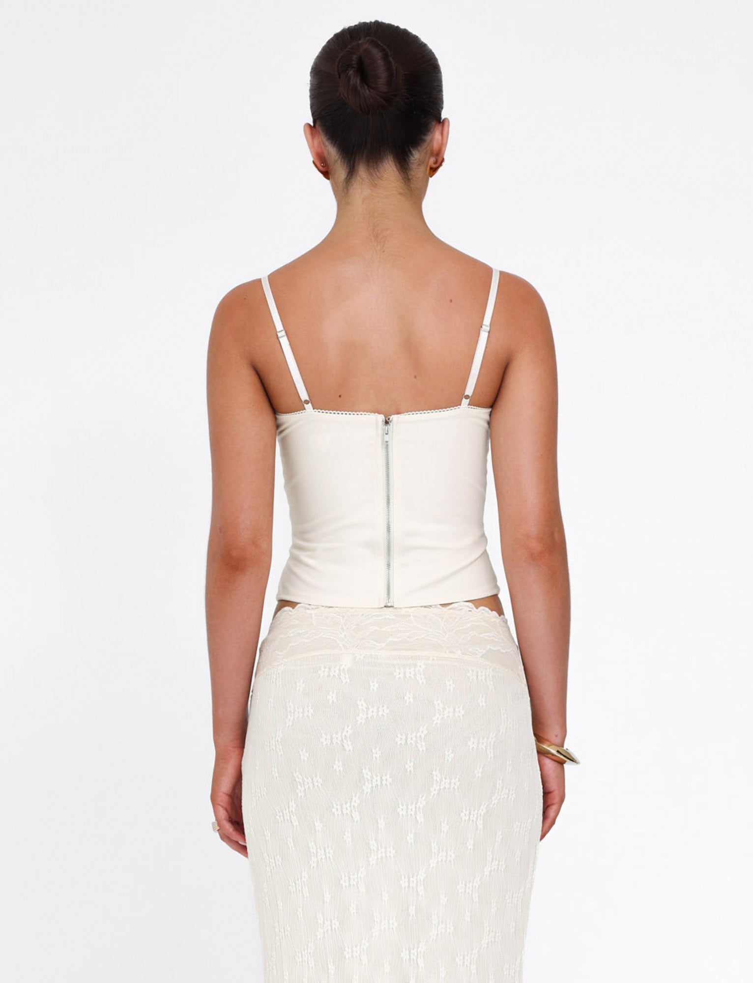 ANTONELLA TOP - WHITE : BONE : CREAM