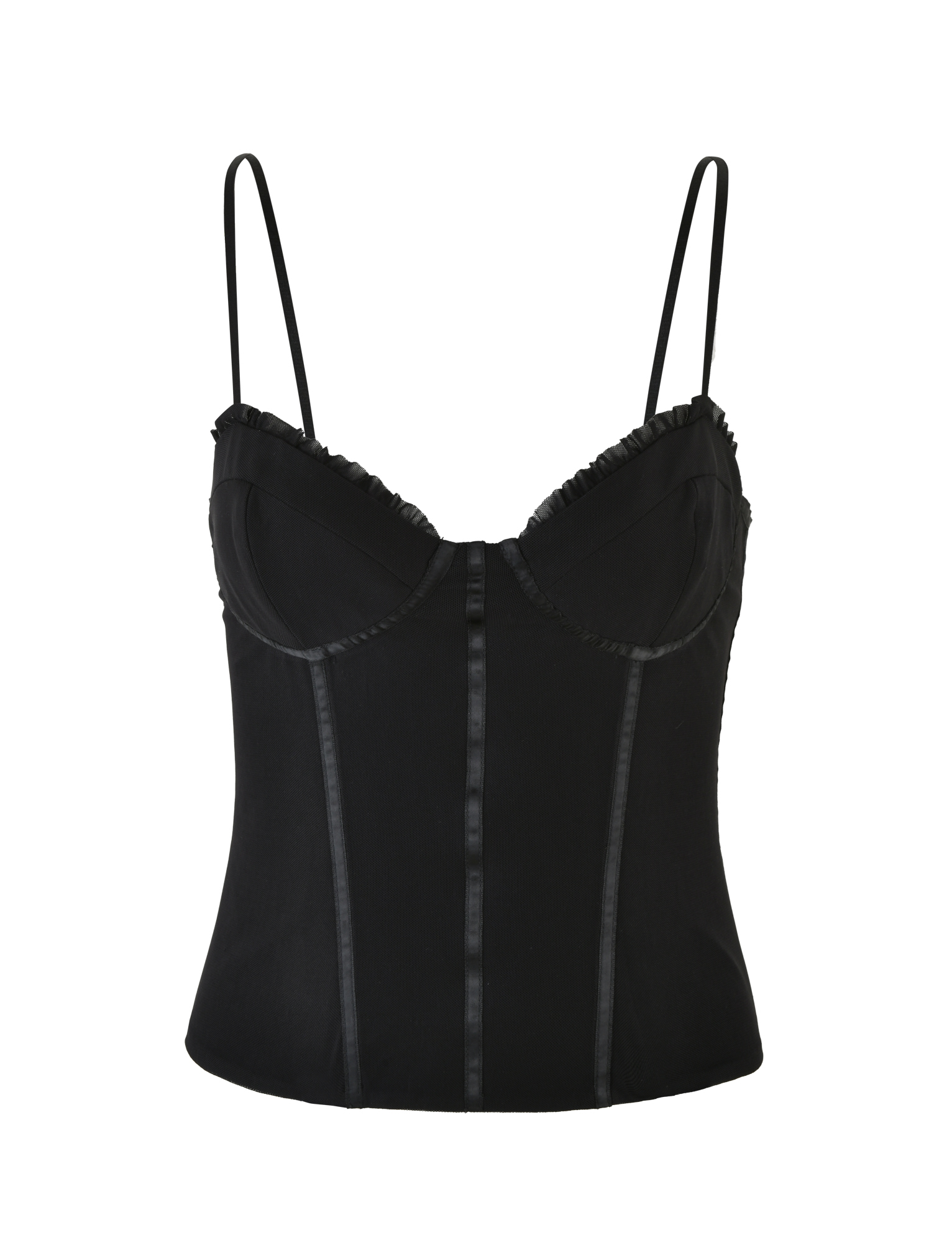 KAIRA CORSET TOP - BLACK
