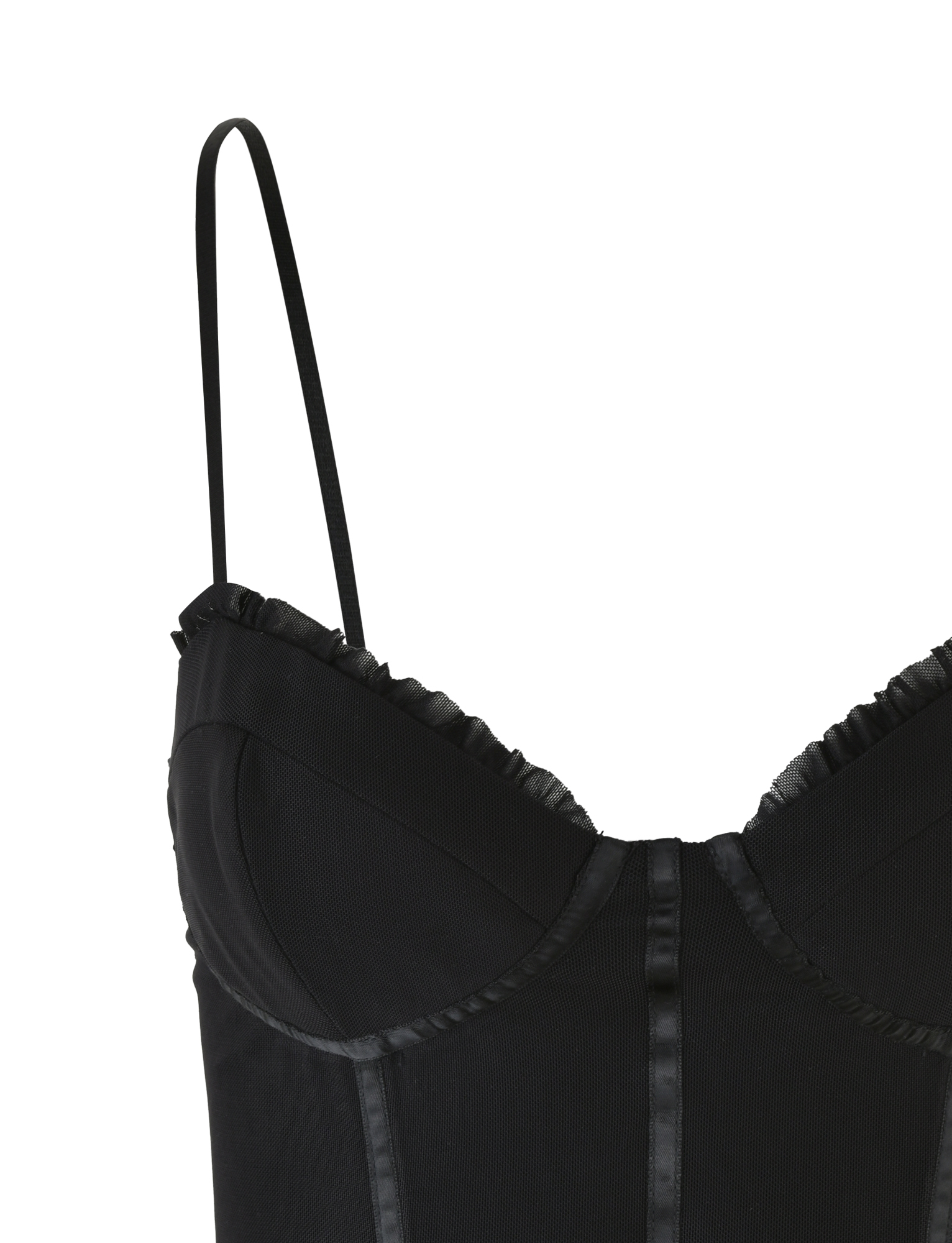 KAIRA CORSET TOP - BLACK