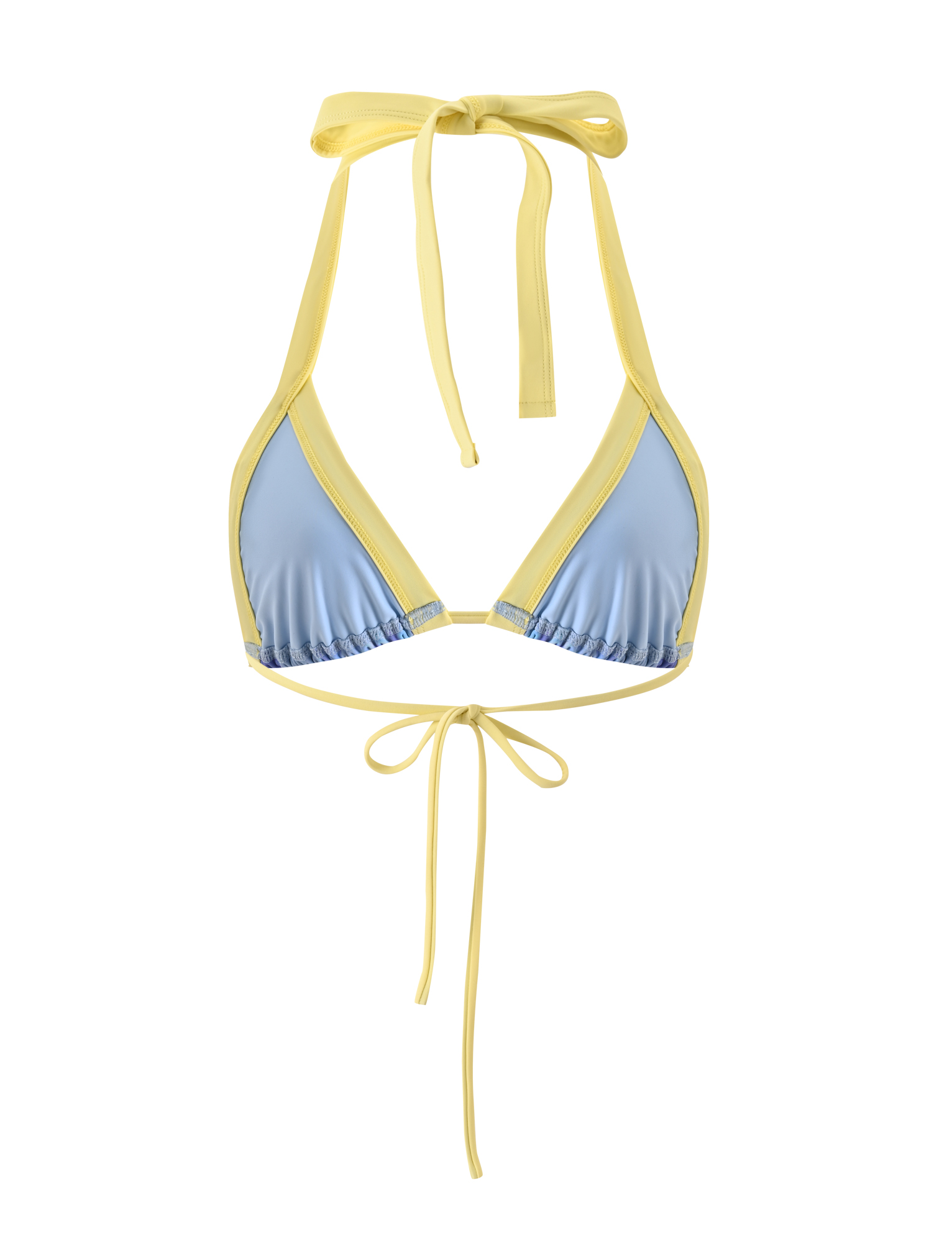 EMBERLAIN BIKINI TOP - BLUE MACRO FLORAL