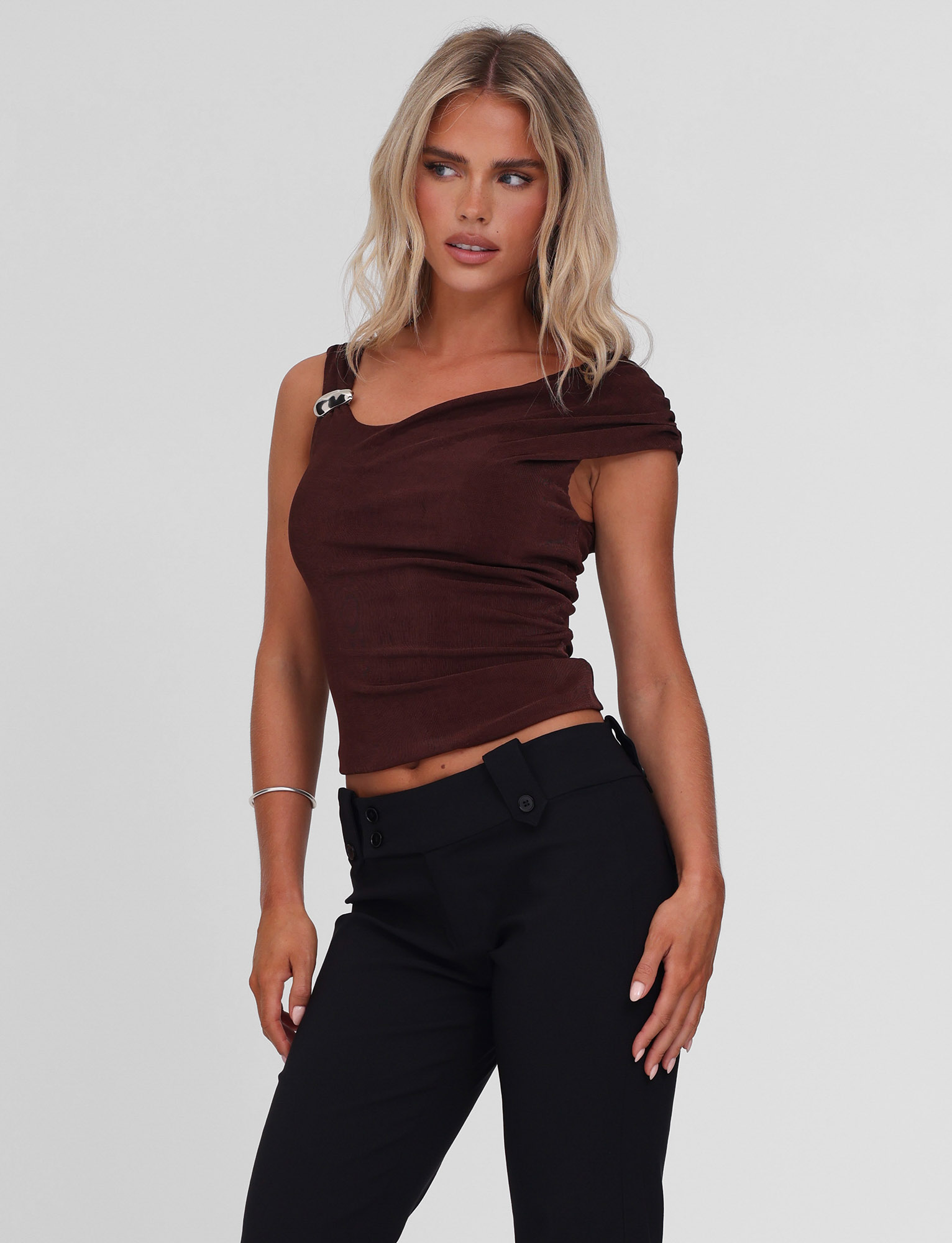 CASSIAN TOP - CHOCOLATE