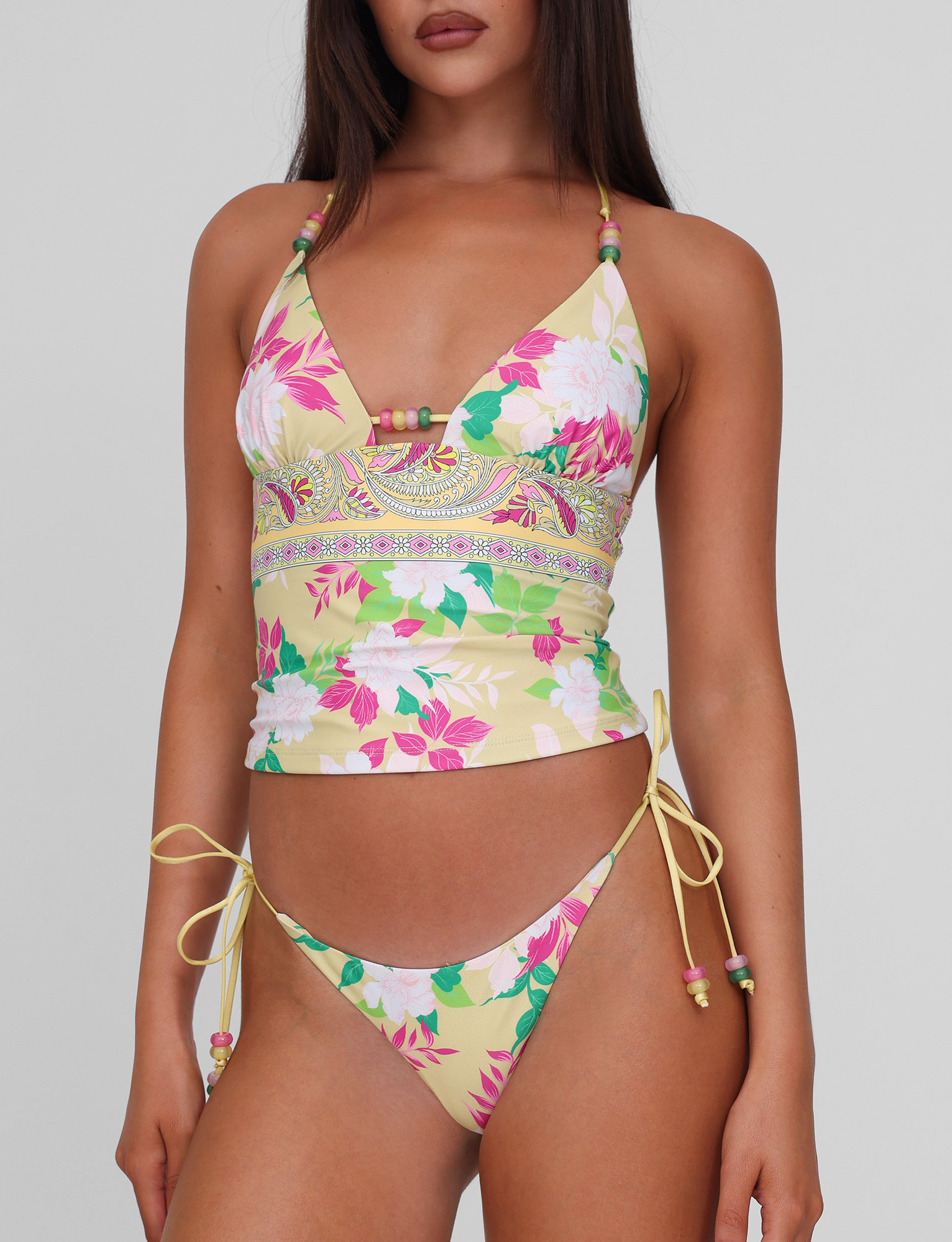 FINLEA BIKINI BOTTOM - PAISLEY BORDER