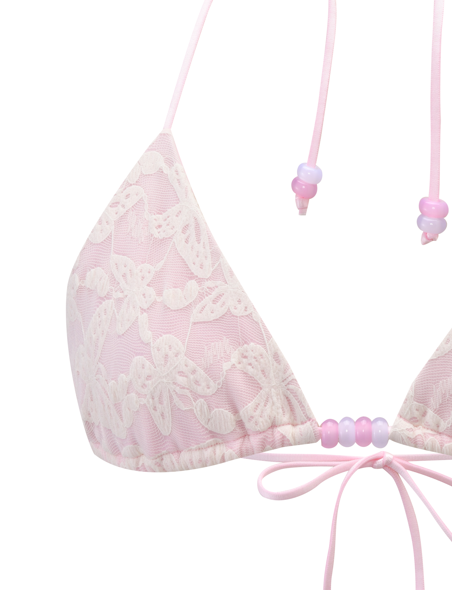 BRIGITTE BIKINI TOP - IVORY LACE