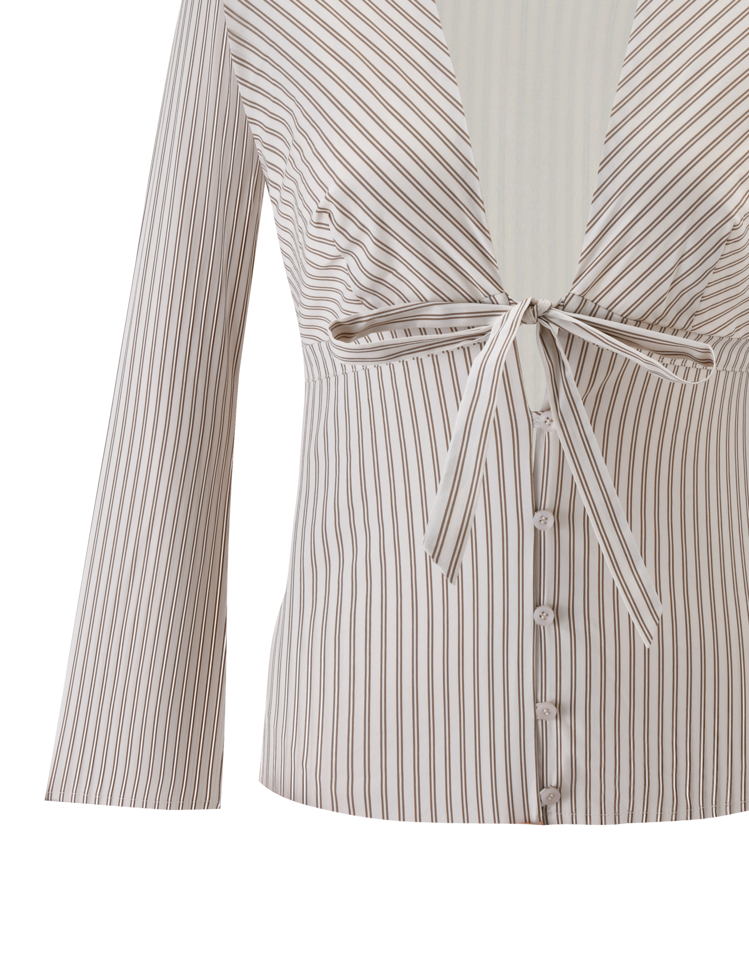 SABRINE SHIRT - BEIGE STRIPE