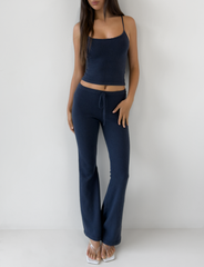 LEORA PANT  - NAVY