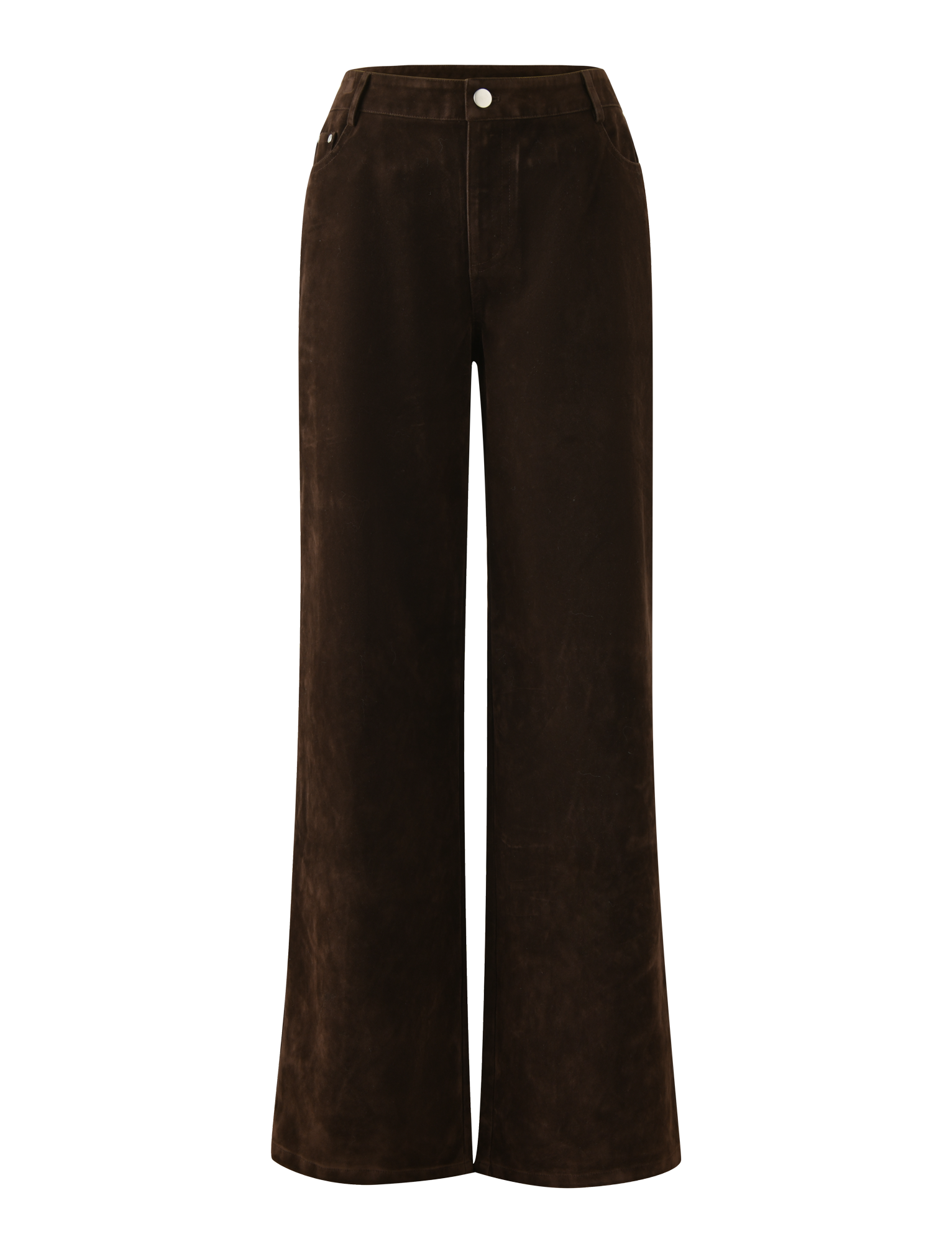 CAMELLIA PANT - CHOCOLATE SUEDE