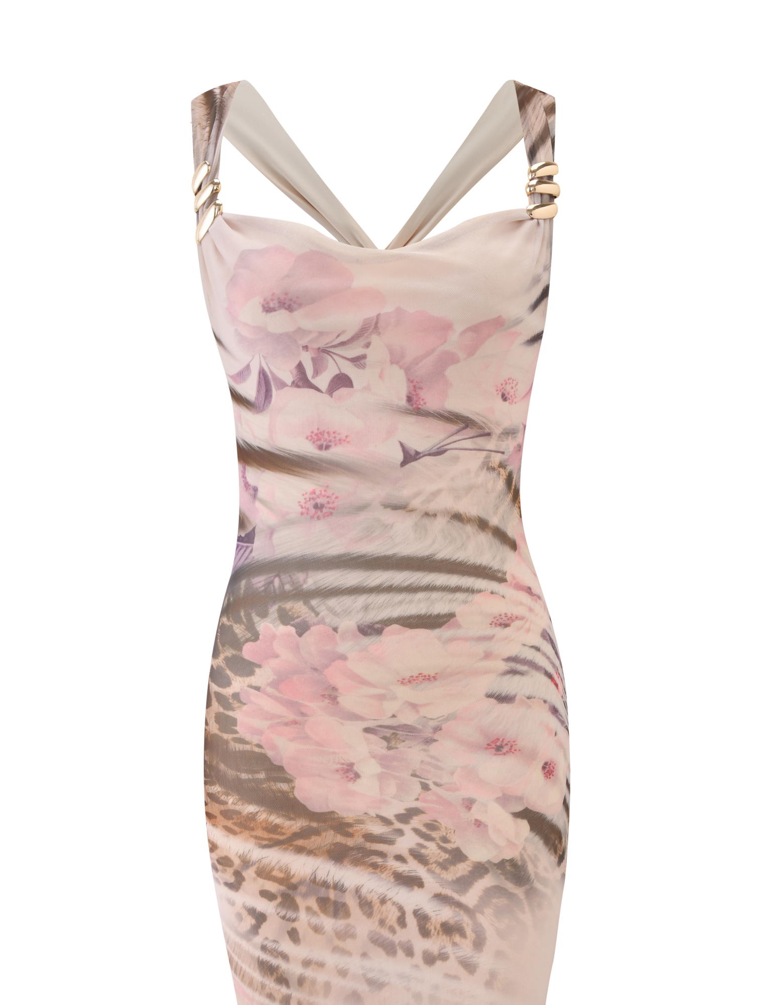 TAMARIN MAXI DRESS - MOODY ANIMAL FLORAL