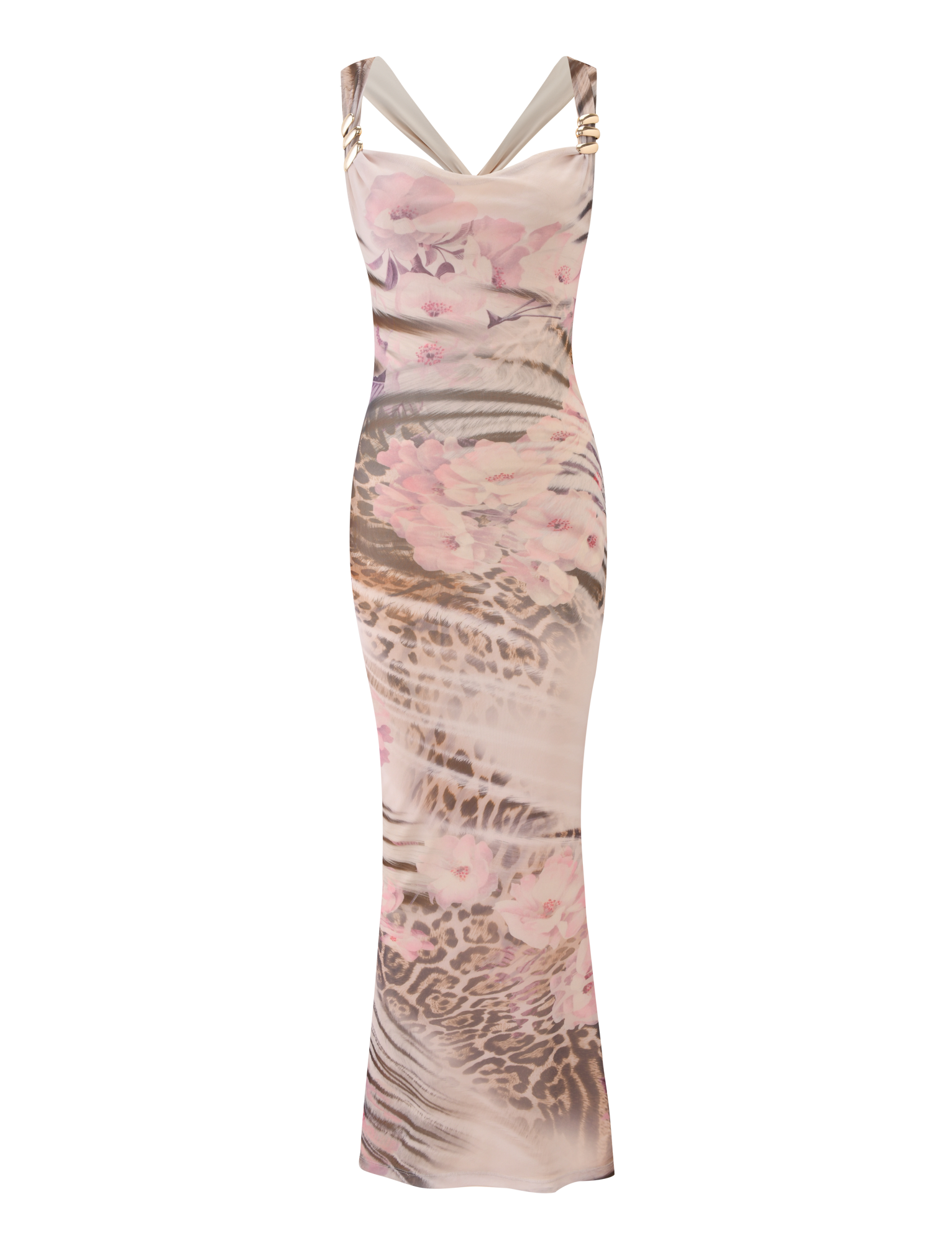 TAMARIN MAXI DRESS - MOODY ANIMAL FLORAL