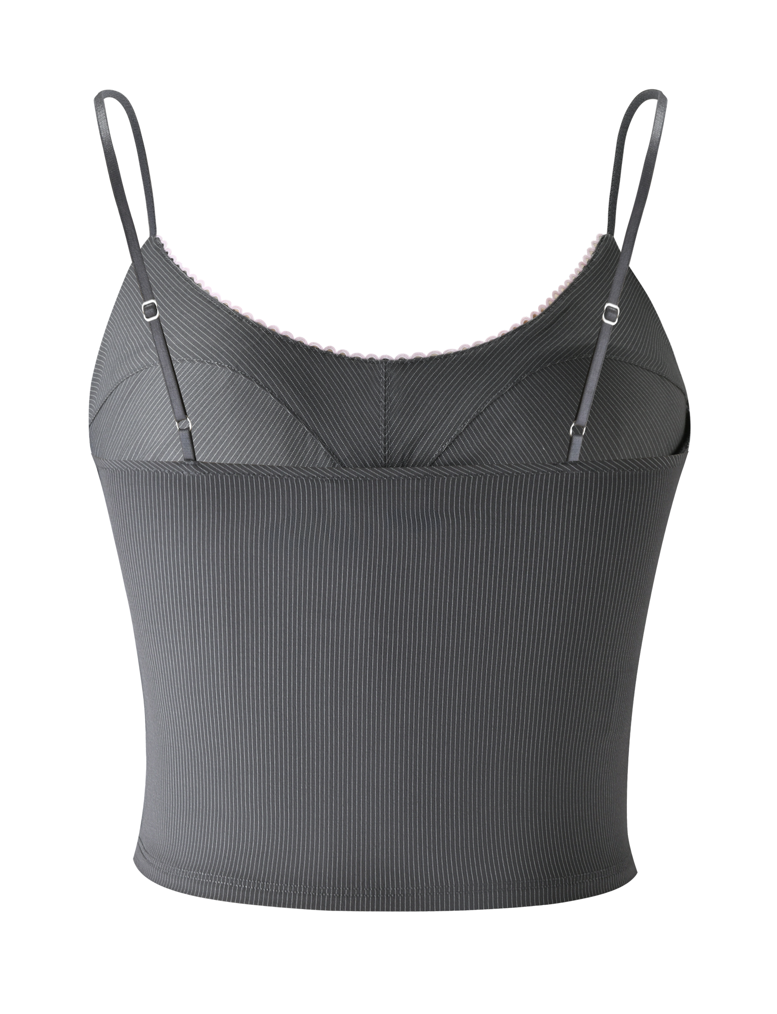 EMORY TOP - GREY PINSTRIPE