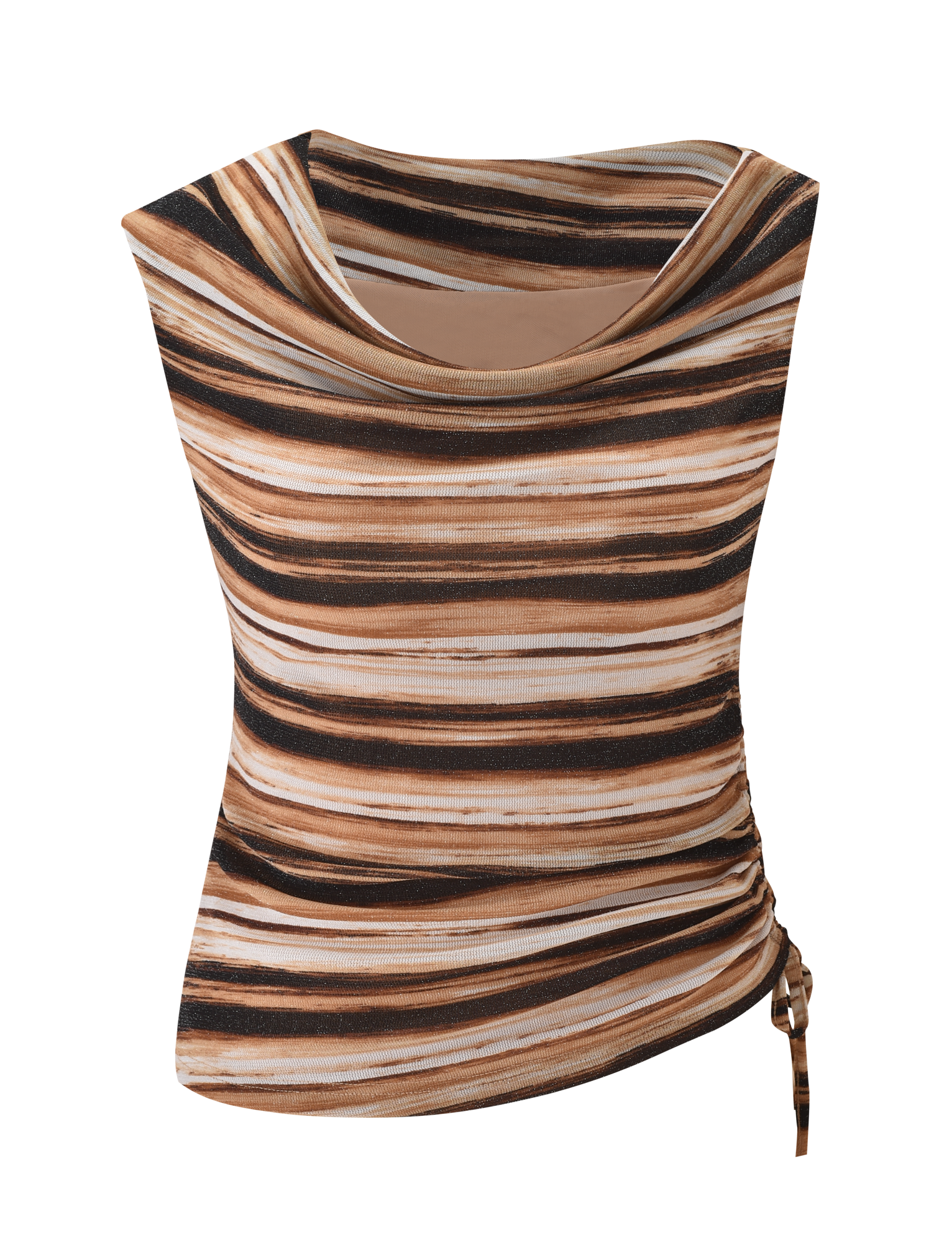 BRAELYN TOP - BROWN STRIPE