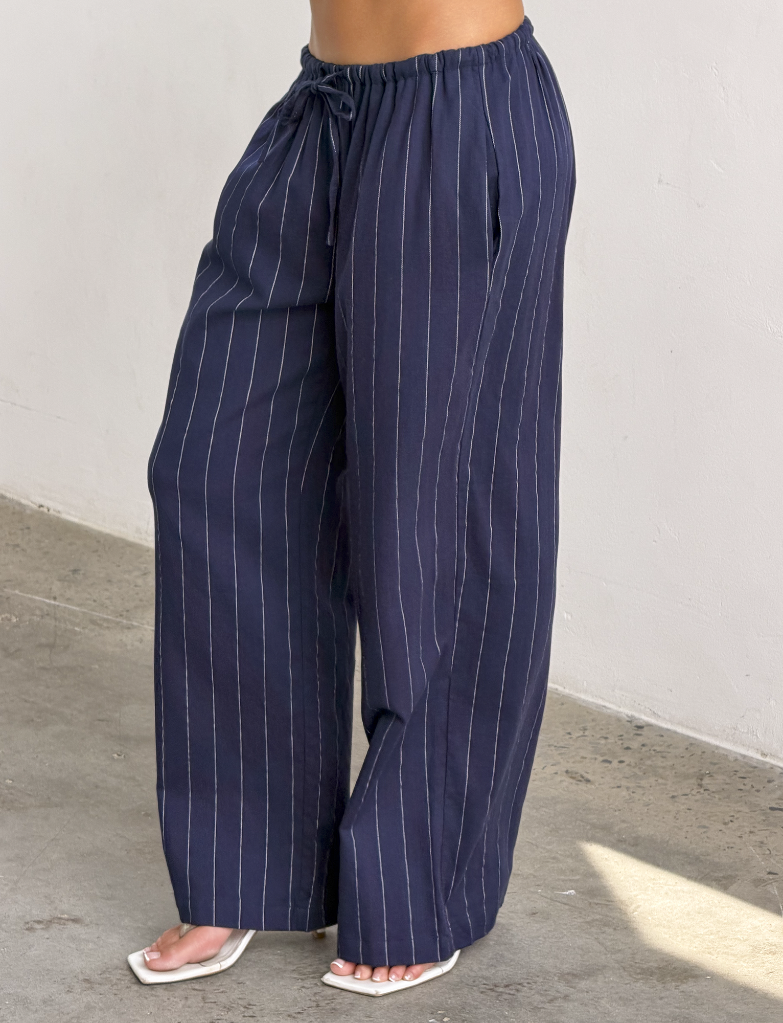 LAINEY PANT - NAVY PINSTRIPE