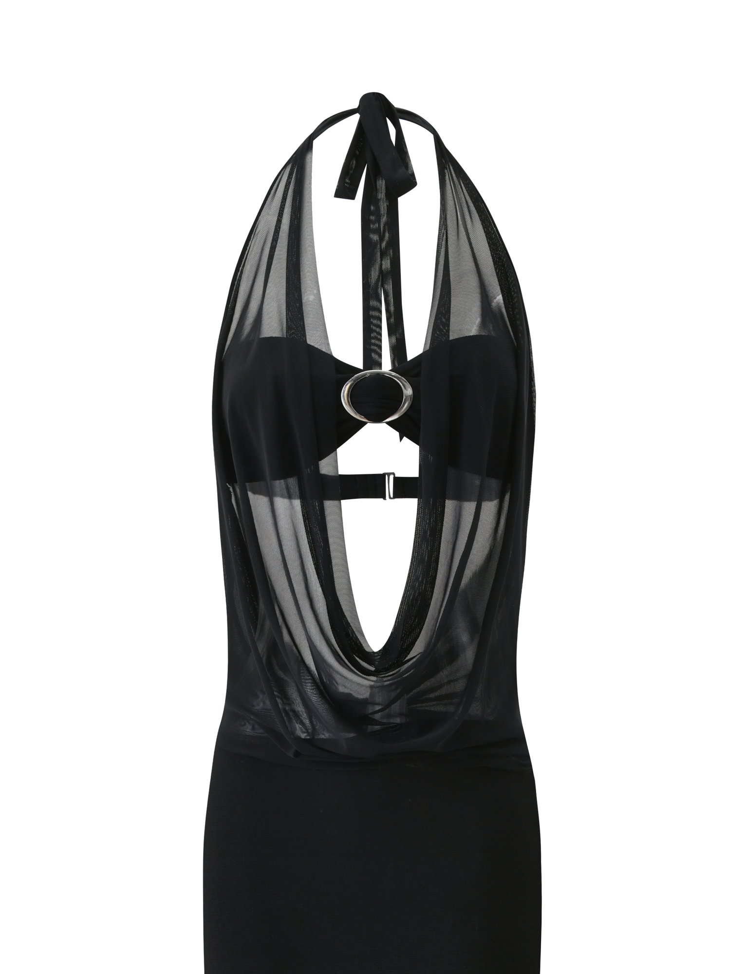 MAKENA TWO-PIECE MAXI DRESS - BLACK