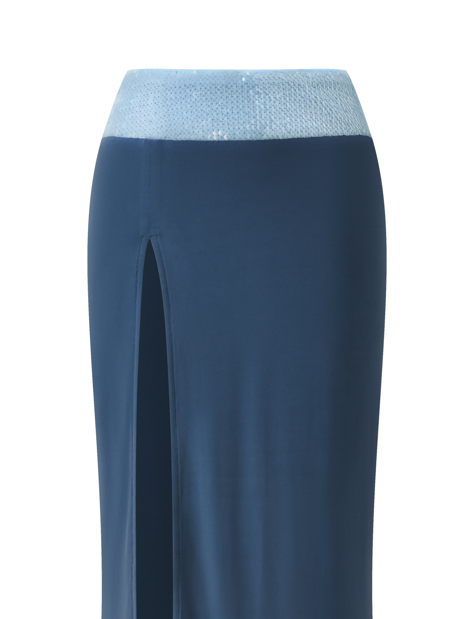 THARA MAXI SKIRT - SLATE BLUE