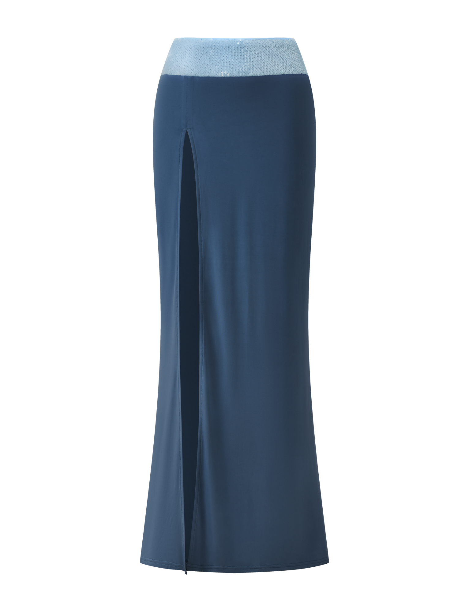 THARA MAXI SKIRT - SLATE BLUE