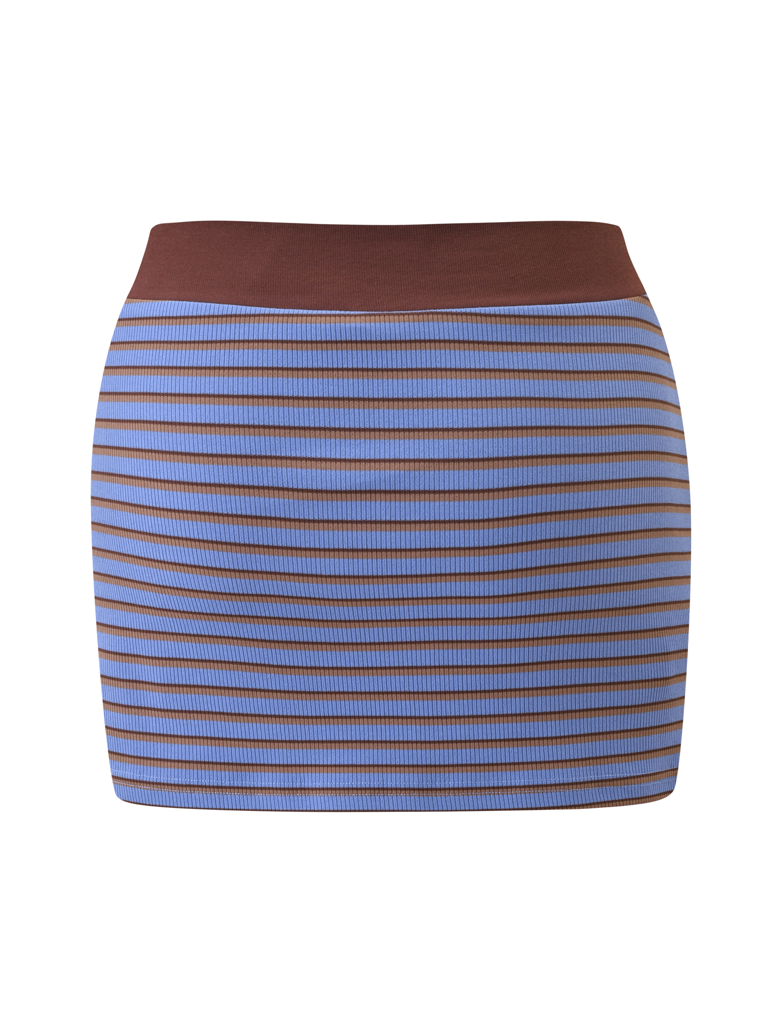 KAYDIN SKORT - BLUE AND BROWN STRIPE