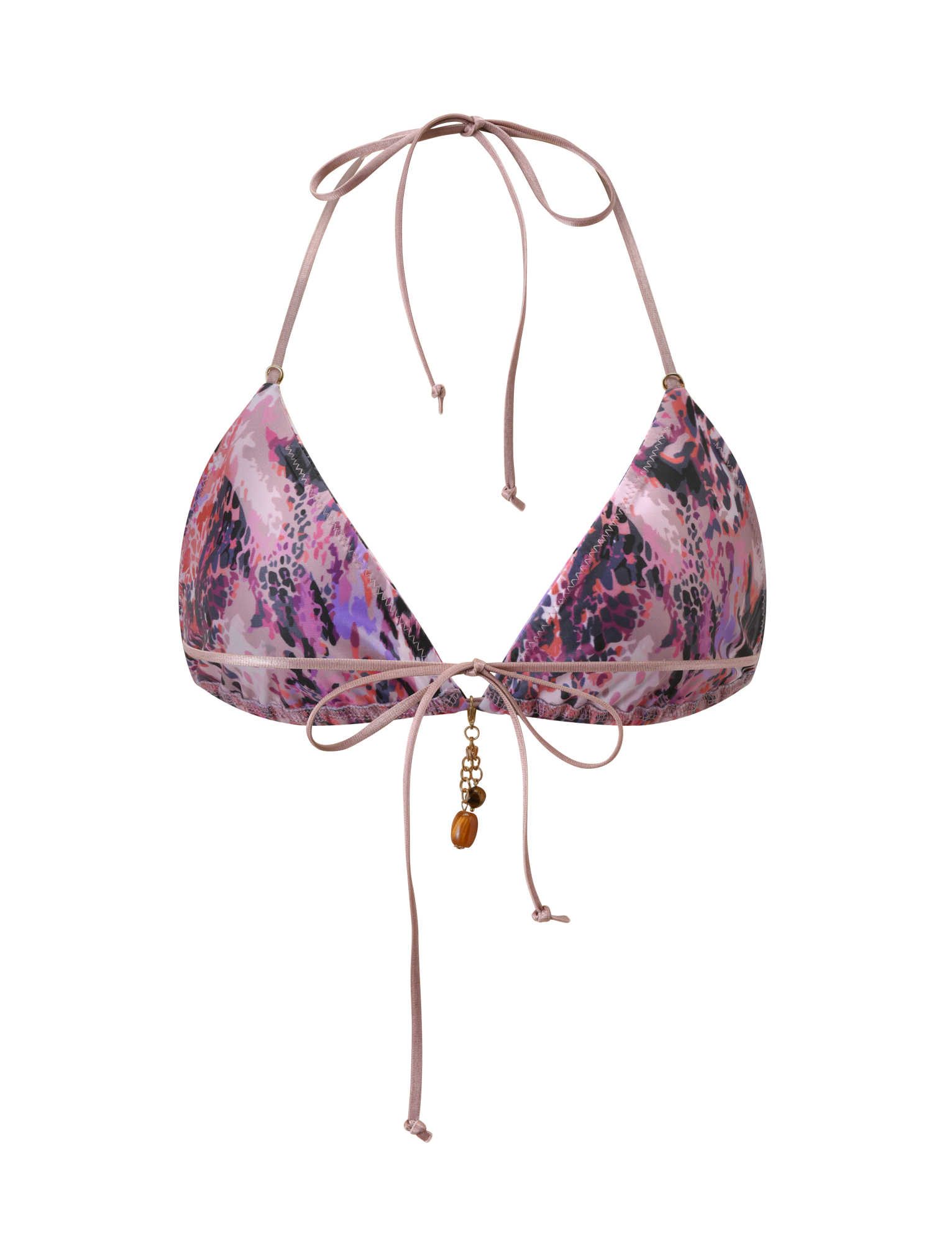 FINLEA BIKINI TOP 2.0 - PURPLE ANIMAL SWIRL
