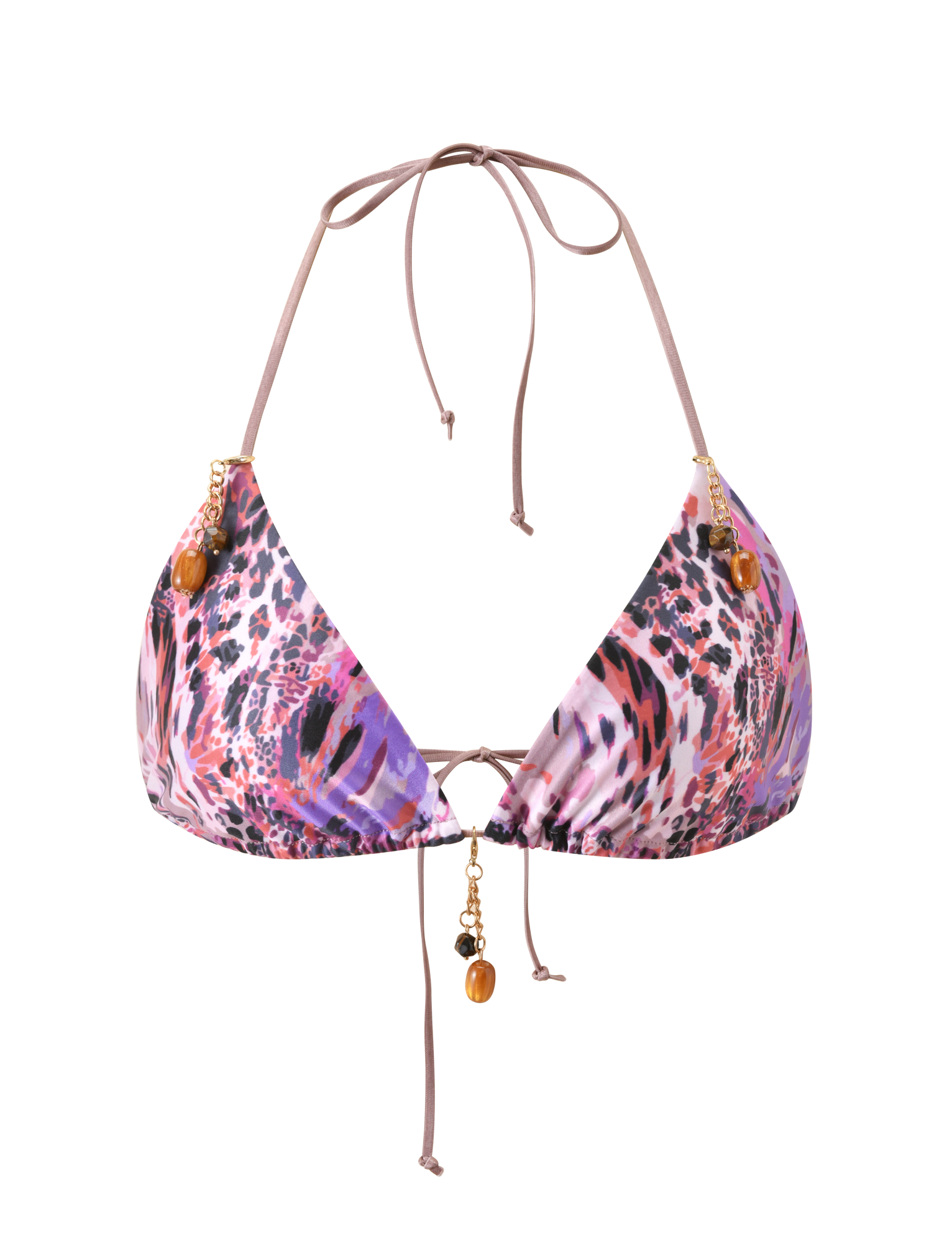 FINLEA BIKINI TOP 2.0 - PURPLE ANIMAL SWIRL