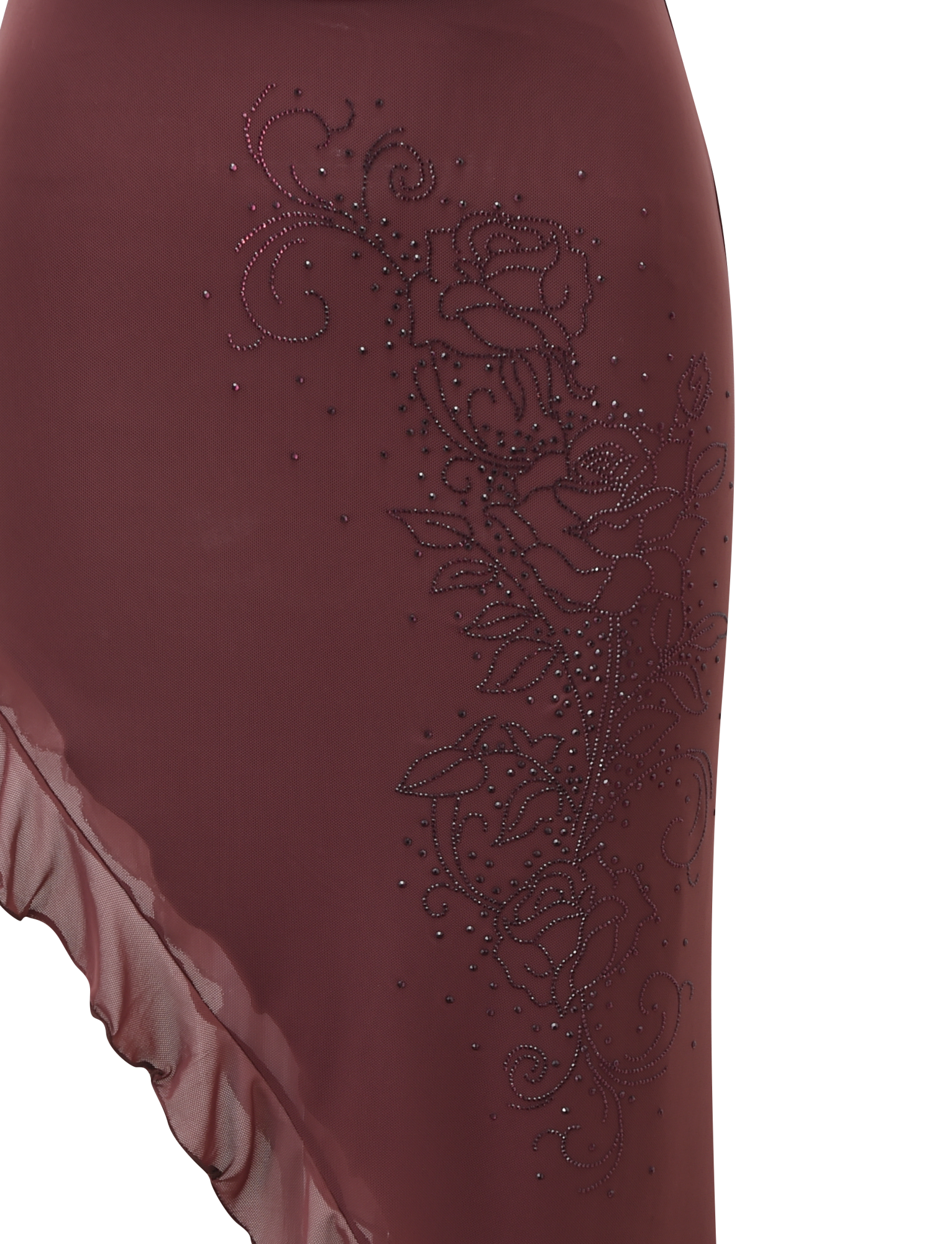 GEORGIE DIAMANTE HI LO SKIRT - CHOCOLATE
