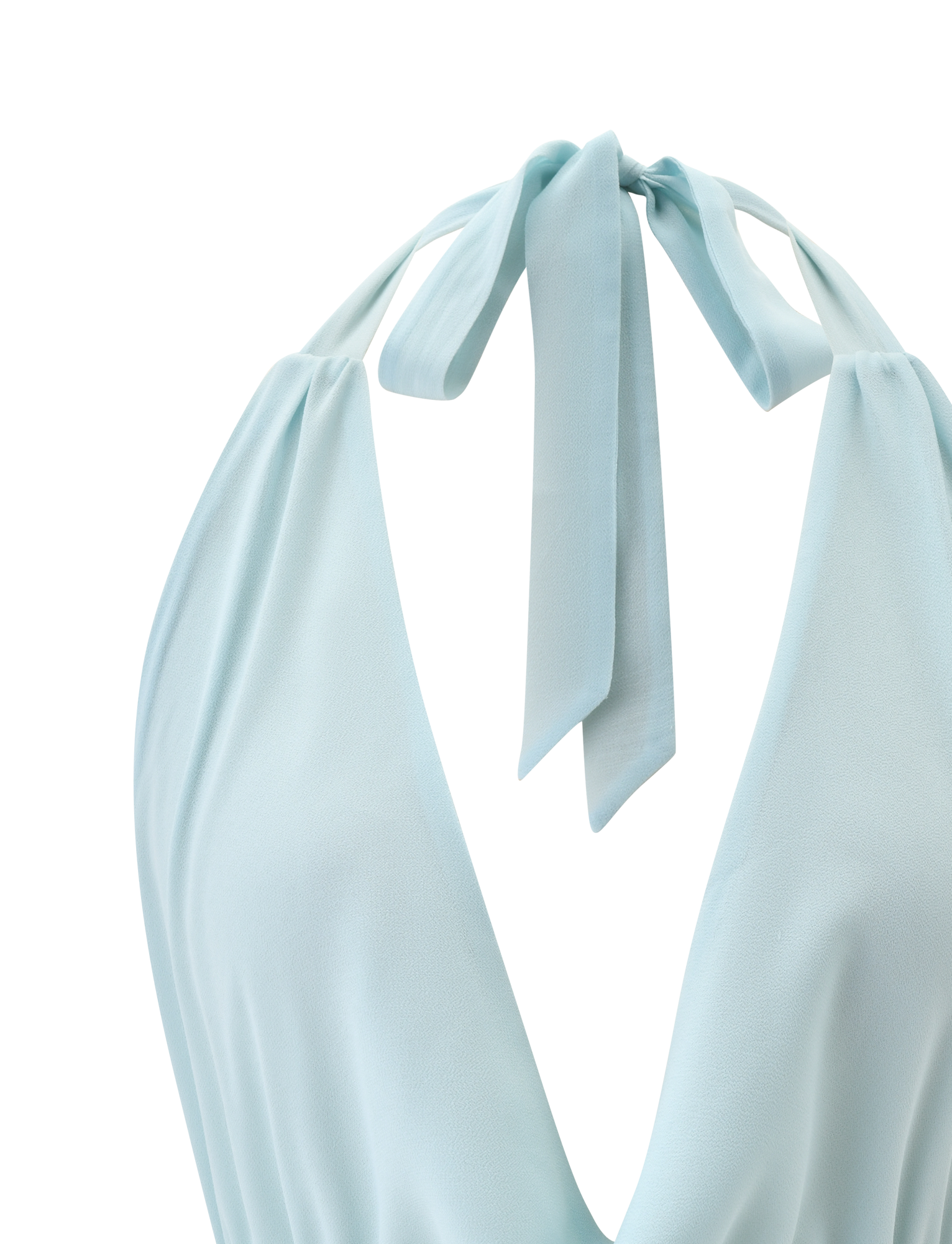 VEDA OPEN BACK COWL TOP - SEAFOAM