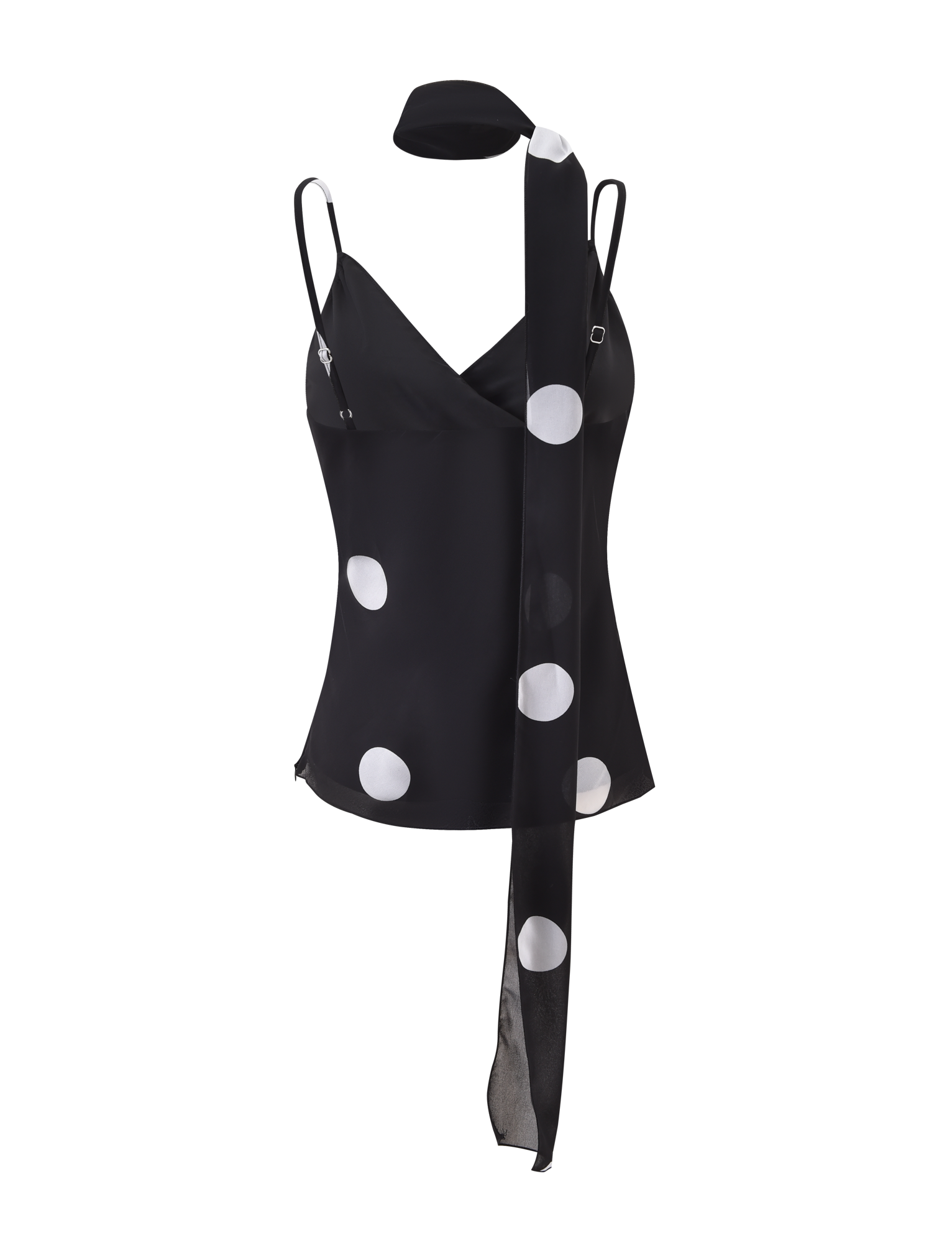 AYDIN SCARF TOP - BLACK