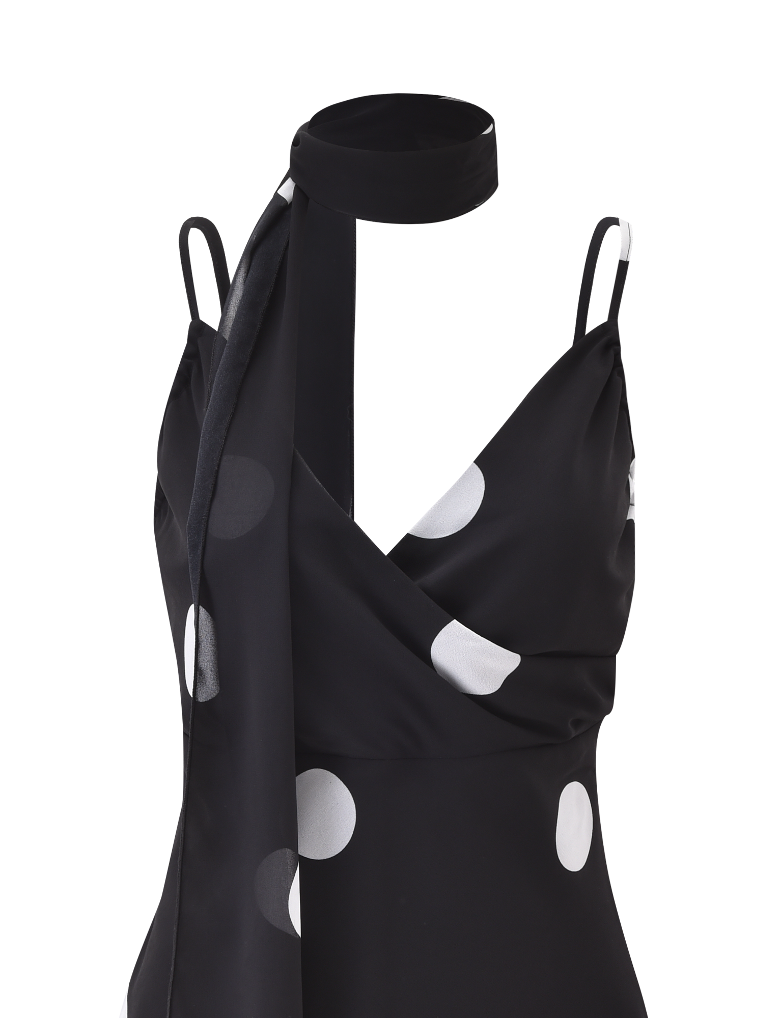 AYDIN SCARF TOP - BLACK