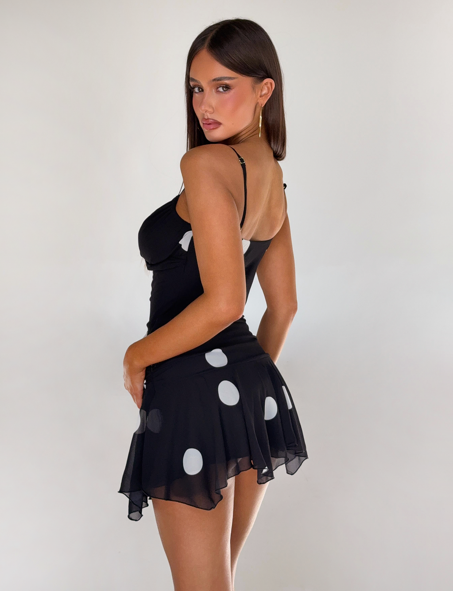 AYDIN SCARF TOP - BLACK