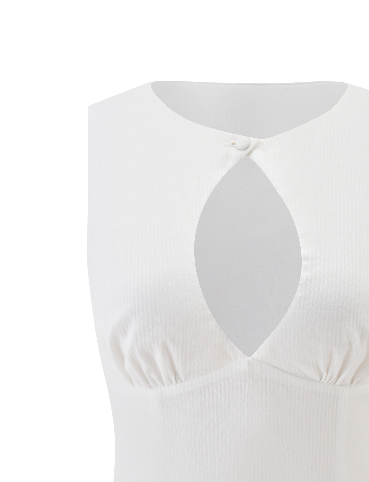 ANIYA KEYHOLE TOP - WHITE