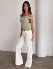 KITTIE PANT - WHITE : CREAM