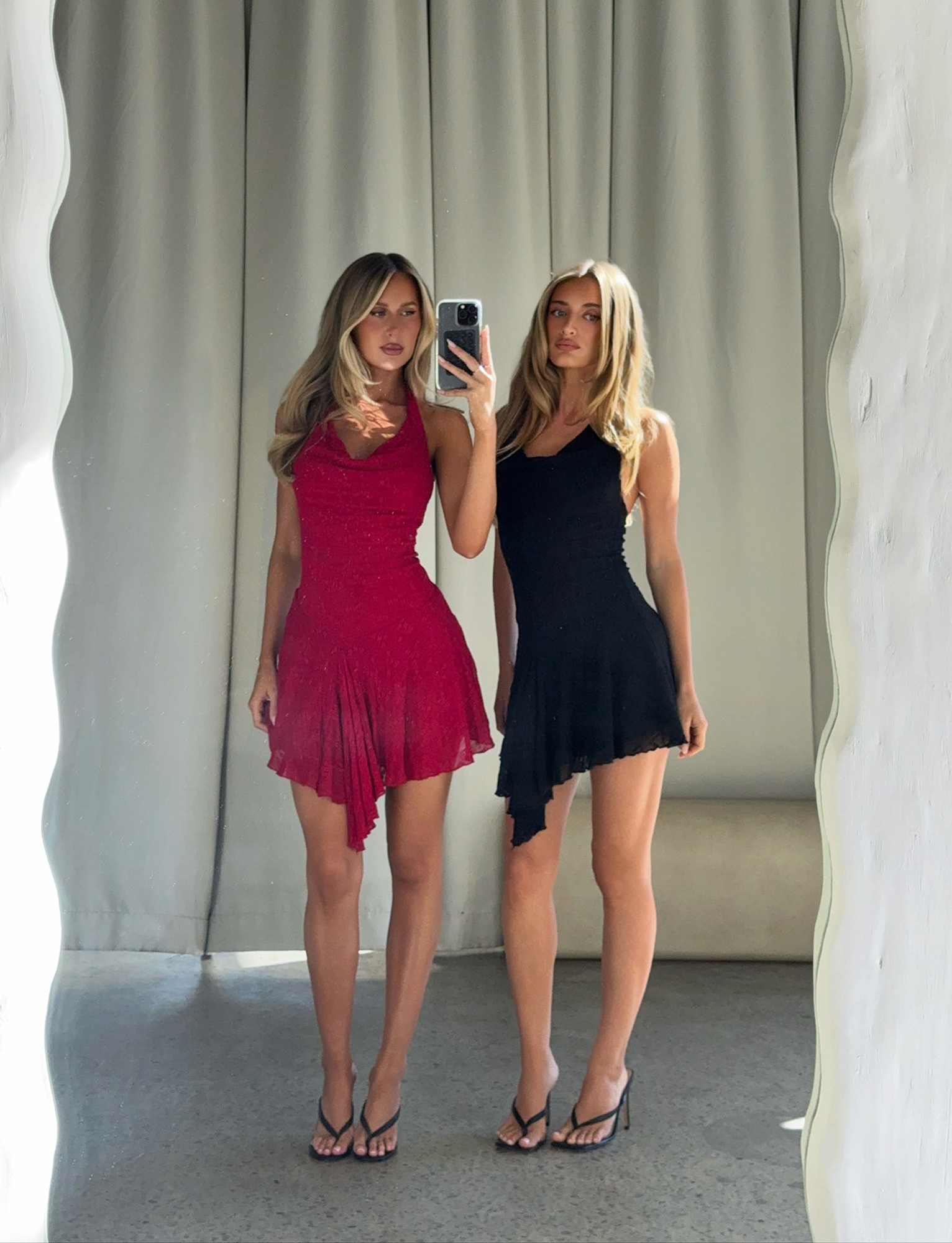 FIORELLA DRESS - RED LACE